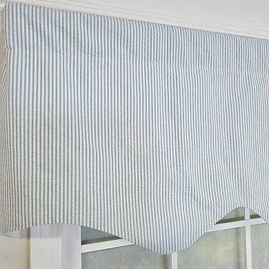 Cotton Seersucker Regal With Poly/Cotton Ivory lining Rod Pocket Valance
