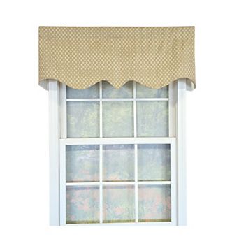 Cotton Diamonds Regal Fully lined Windows Rod Pocket Valance