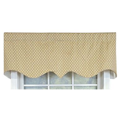 Cotton Diamonds Regal Fully lined Windows Rod Pocket Valance