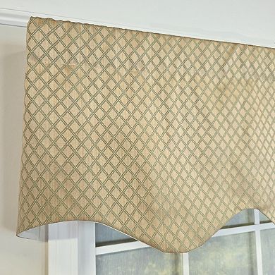 Cotton Diamonds Regal Fully lined Windows Rod Pocket Valance