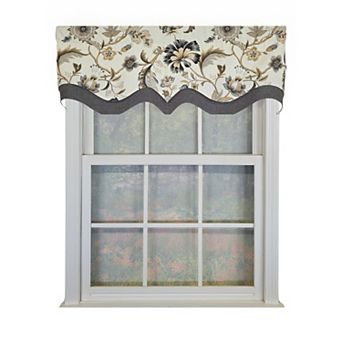 Cotton Zanzibar D-Regal Fully lined Windows Rod Pocket Valance