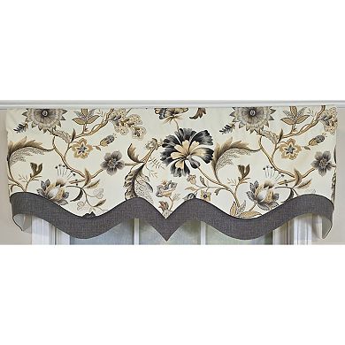 Cotton Zanzibar D-Regal Fully lined Windows Rod Pocket Valance