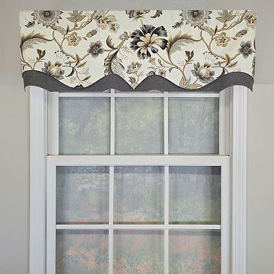 Cotton Zanzibar D-Regal Fully lined Windows Rod Pocket Valance