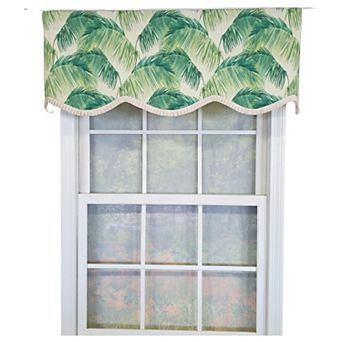 Cotton Tortola Provance Fully lined Windows Rod Pocket Valance