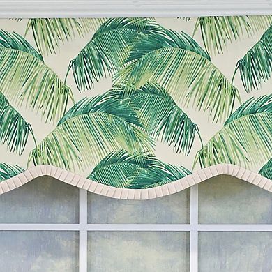 Cotton Tortola Provance Fully lined Windows Rod Pocket Valance