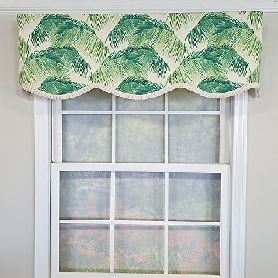 Cotton Tortola Provance Fully lined Windows Rod Pocket Valance