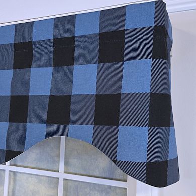 Cotton Barnyard Check Cornice Fully lined Windows Rod Pocket Valance