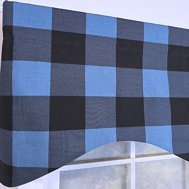 Cotton Barnyard Check Cornice Fully lined Windows Rod Pocket Valance