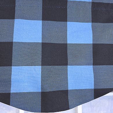 Cotton Barnyard Check Cornice Fully lined Windows Rod Pocket Valance