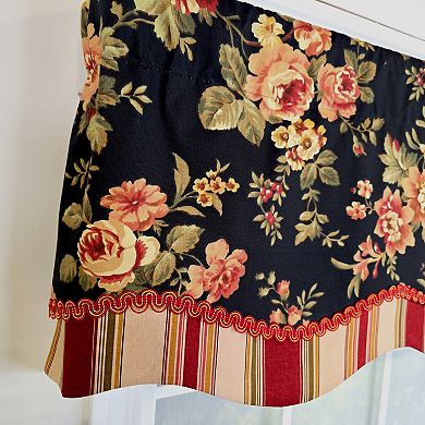 Cotton Lancaster Glory Fully lined Windows Rod Pocket Valance