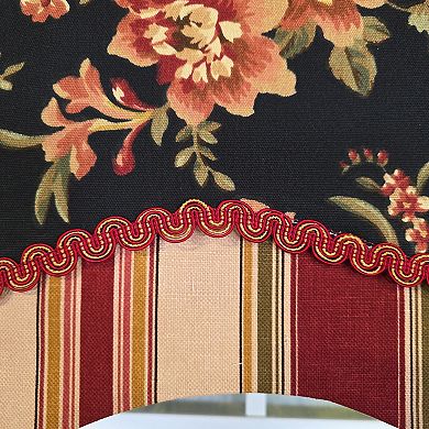 Cotton Lancaster Glory Fully lined Windows Rod Pocket Valance