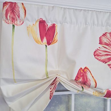 Cotton La Tulipe Butterfly With Poly/Cotton lining Rod Pocket Valance