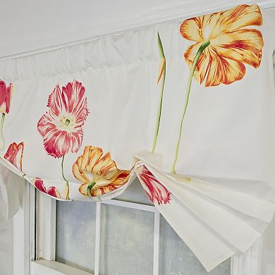 Cotton La Tulipe Butterfly With Poly/Cotton lining Rod Pocket Valance