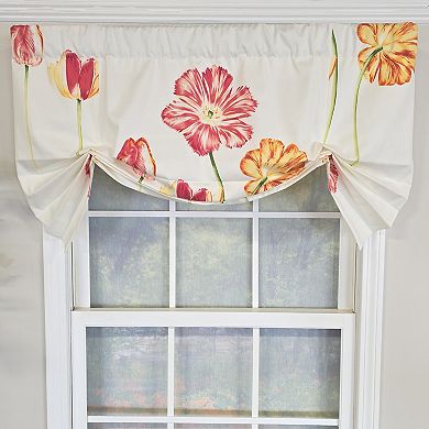 Cotton La Tulipe Butterfly With Poly/Cotton lining Rod Pocket Valance