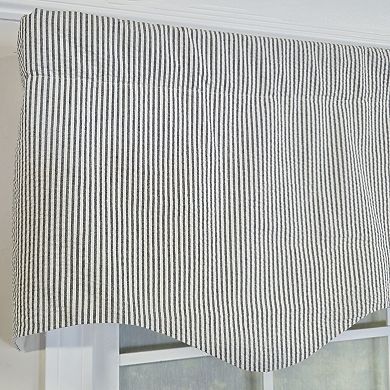 Cotton Seersucker Regal With Poly/Cotton Ivory lining Rod Pocket Valance