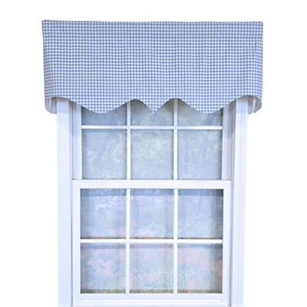 Cotton Gingham Regal With Poly/Cotton Ivory lining Rod Pocket Valance