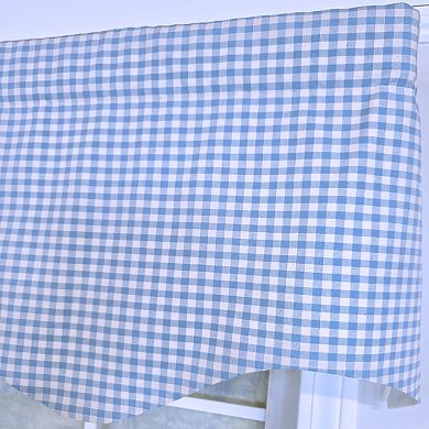Cotton Gingham Regal With Poly/Cotton Ivory lining Rod Pocket Valance