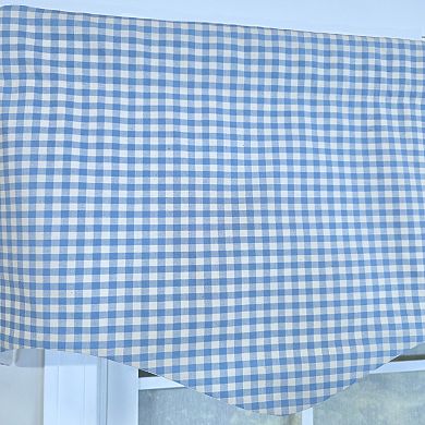 Cotton Gingham Regal With Poly/Cotton Ivory lining Rod Pocket Valance