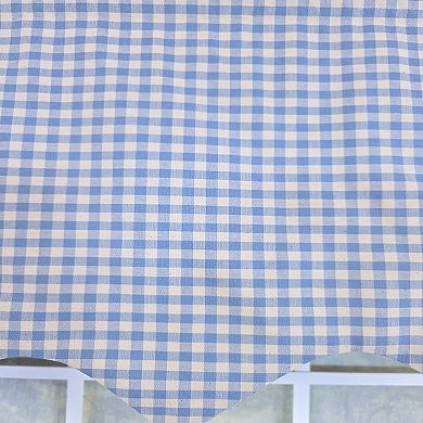 Cotton Gingham Regal With Poly/Cotton Ivory lining Rod Pocket Valance