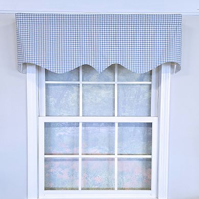 Cotton Gingham Regal With Poly/Cotton Ivory lining Rod Pocket Valance