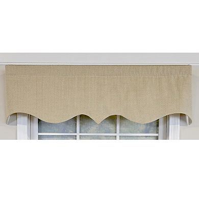 Cotton Basket Weave Regal Poly/Cotton Ivory lining Rod Pocket Valance