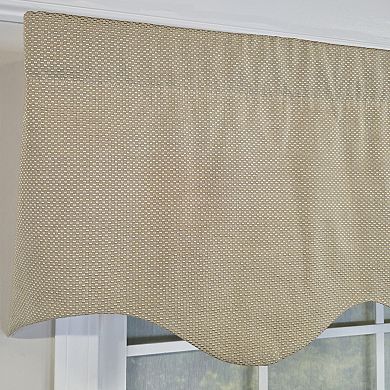 Cotton Basket Weave Regal Poly/Cotton Ivory lining Rod Pocket Valance