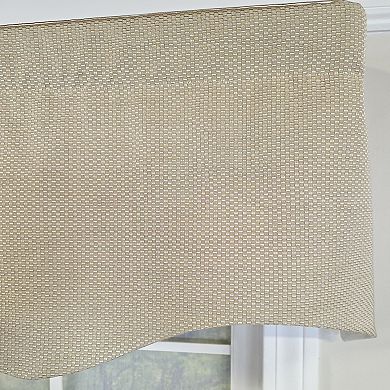 Cotton Basket Weave Regal Poly/Cotton Ivory lining Rod Pocket Valance