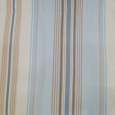 Cotton Paris Stripe Regal Fully lined Windows Rod Pocket Valance