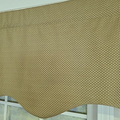 Cotton Basket Weave Regal With Poly/Cotton lining Rod Pocket Valance