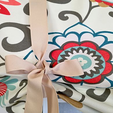 Cotton Monterrey Tie-Up Fully lined Windows Rod Pocket Valance