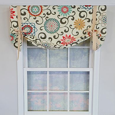 Cotton Monterrey Tie-Up Fully lined Windows Rod Pocket Valance