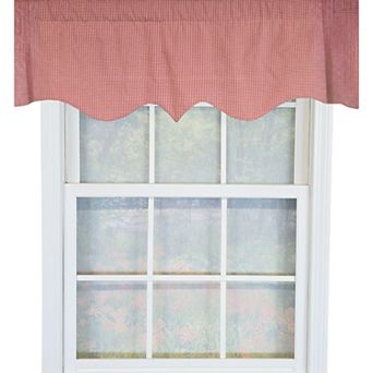Cotton Gingham Regal With Poly/Cotton Ivory lining Rod Pocket Valance