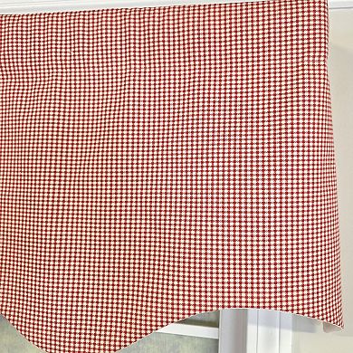 Cotton Gingham Regal With Poly/Cotton Ivory lining Rod Pocket Valance