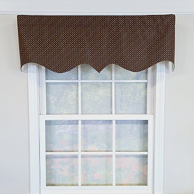 Cotton Metz Regal Fully lined Windows Rod Pocket Valance