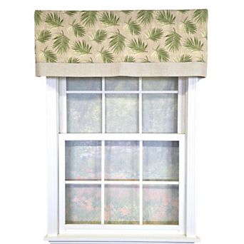 Cotton Hawthorn Banded With Poly/Cotton Ivory lining Rod Pocket Valance