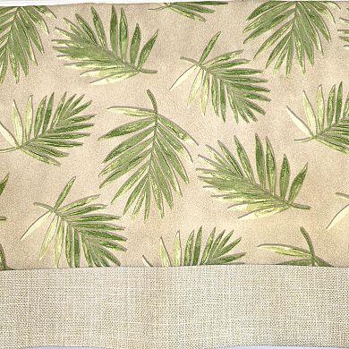 Cotton Hawthorn Banded With Poly/Cotton Ivory lining Rod Pocket Valance