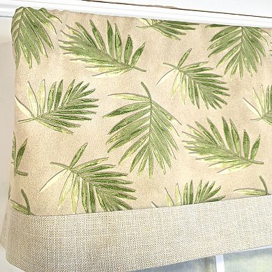 Cotton Hawthorn Banded With Poly/Cotton Ivory lining Rod Pocket Valance