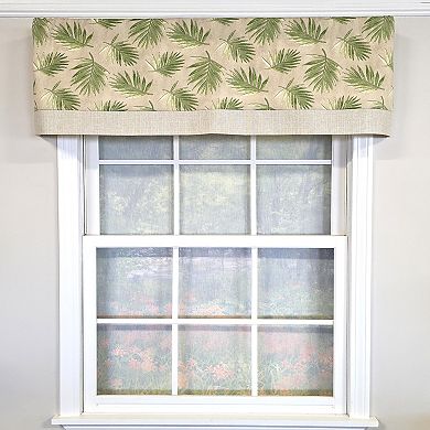 Cotton Hawthorn Banded With Poly/Cotton Ivory lining Rod Pocket Valance