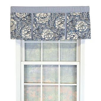 Cotton Peony Ball Pleated Unlined Windows Rod Pocket Valance