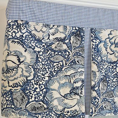 Cotton Peony Ball Pleated Unlined Windows Rod Pocket Valance