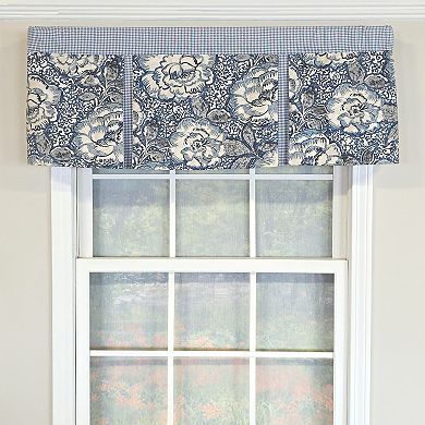 Cotton Peony Ball Pleated Unlined Windows Rod Pocket Valance