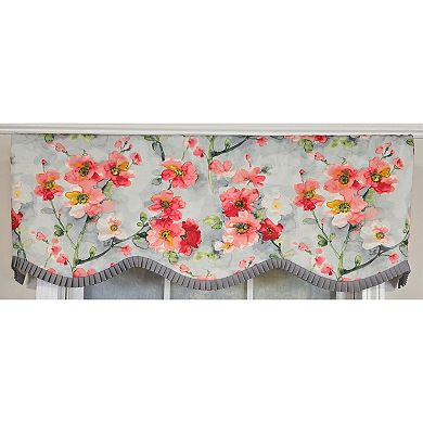 Cotton Prosperity Provance Fully lined Windows Rod Pocket Valance