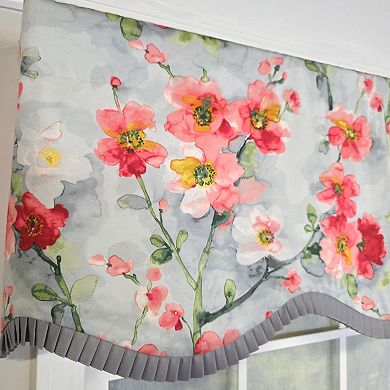 Cotton Prosperity Provance Fully lined Windows Rod Pocket Valance