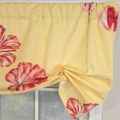 Cotton La Tulipe Butterfly With Poly/Cotton lining Rod Pocket Valance