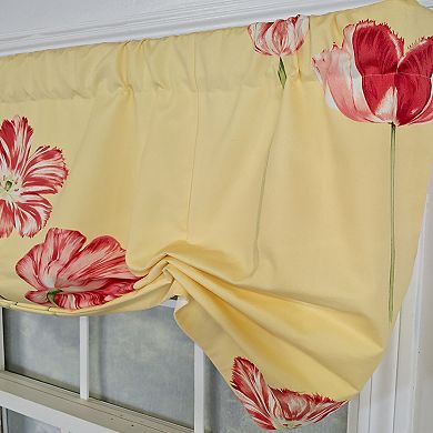 Cotton La Tulipe Butterfly With Poly/Cotton lining Rod Pocket Valance