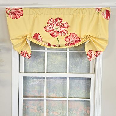 Cotton La Tulipe Butterfly With Poly/Cotton lining Rod Pocket Valance