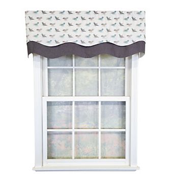 Cotton Avain Glory Fully lined Windows Rod Pocket Valance