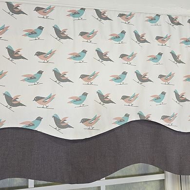 Cotton Avain Glory Fully lined Windows Rod Pocket Valance