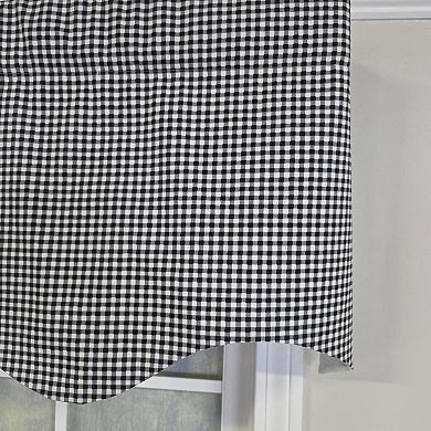 Cotton Gingham Regal With Poly/Cotton Ivory lining Rod Pocket Valance