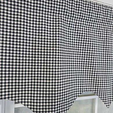 Cotton Gingham Regal With Poly/Cotton Ivory lining Rod Pocket Valance